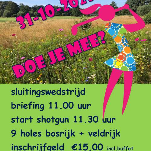 Sluitingswedstrijd Damesdag